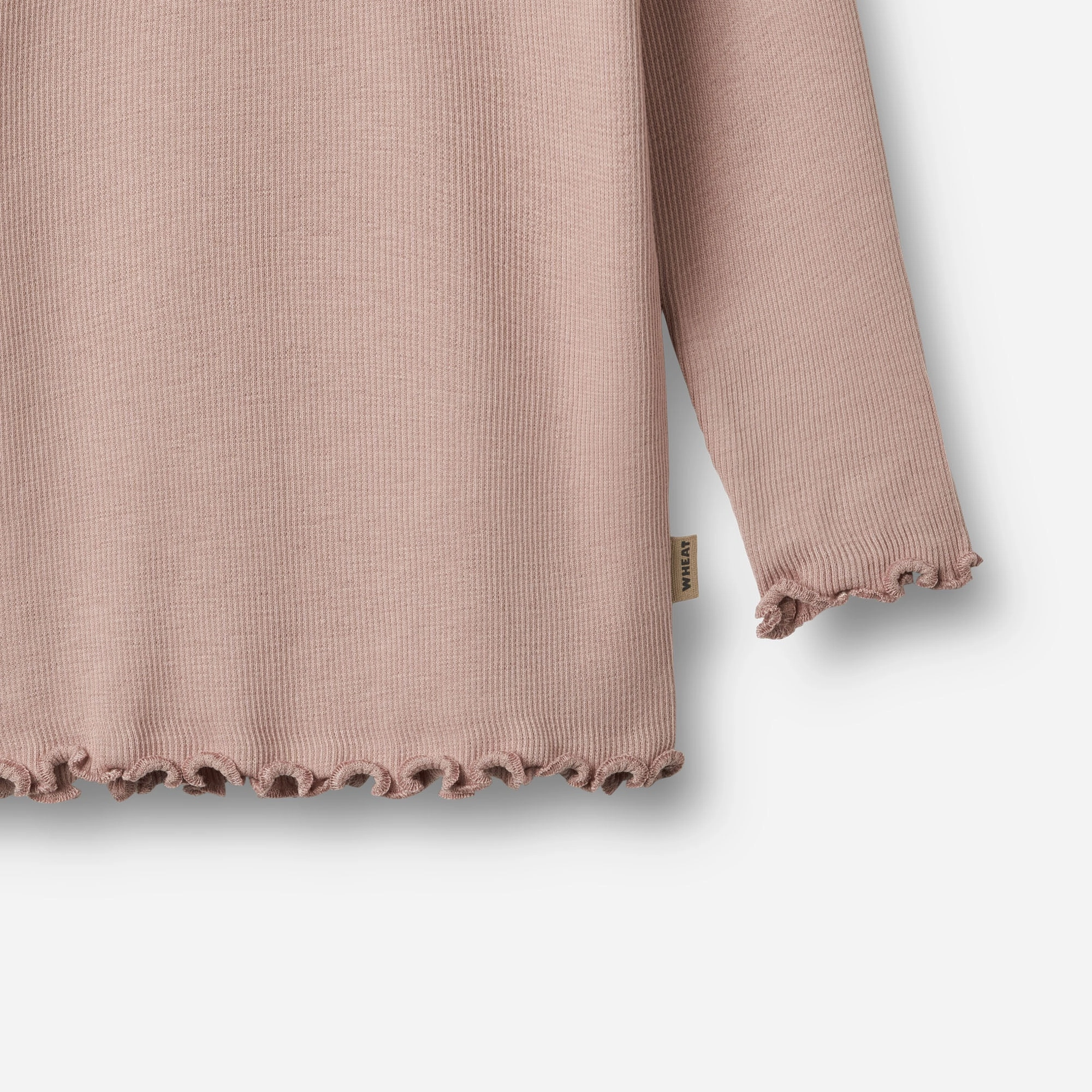 2 Rib T-shirts L/S Ida - rose powder