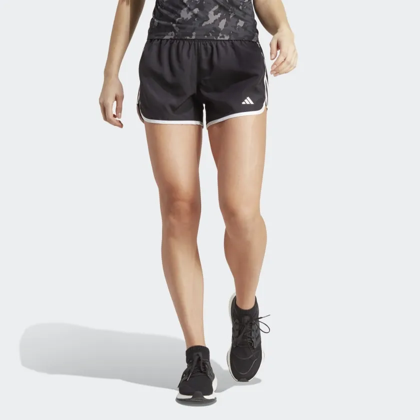 ADIDAS DAMEN MARATHON 20 LAUFSHORTS IN SCHWARZ