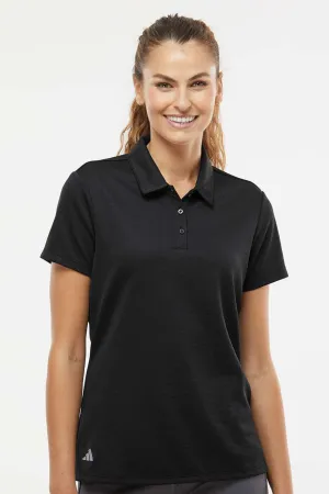 Adidas Damen Micro Pique Polo-Shirt mit kurzen Ärmeln - Schwarz