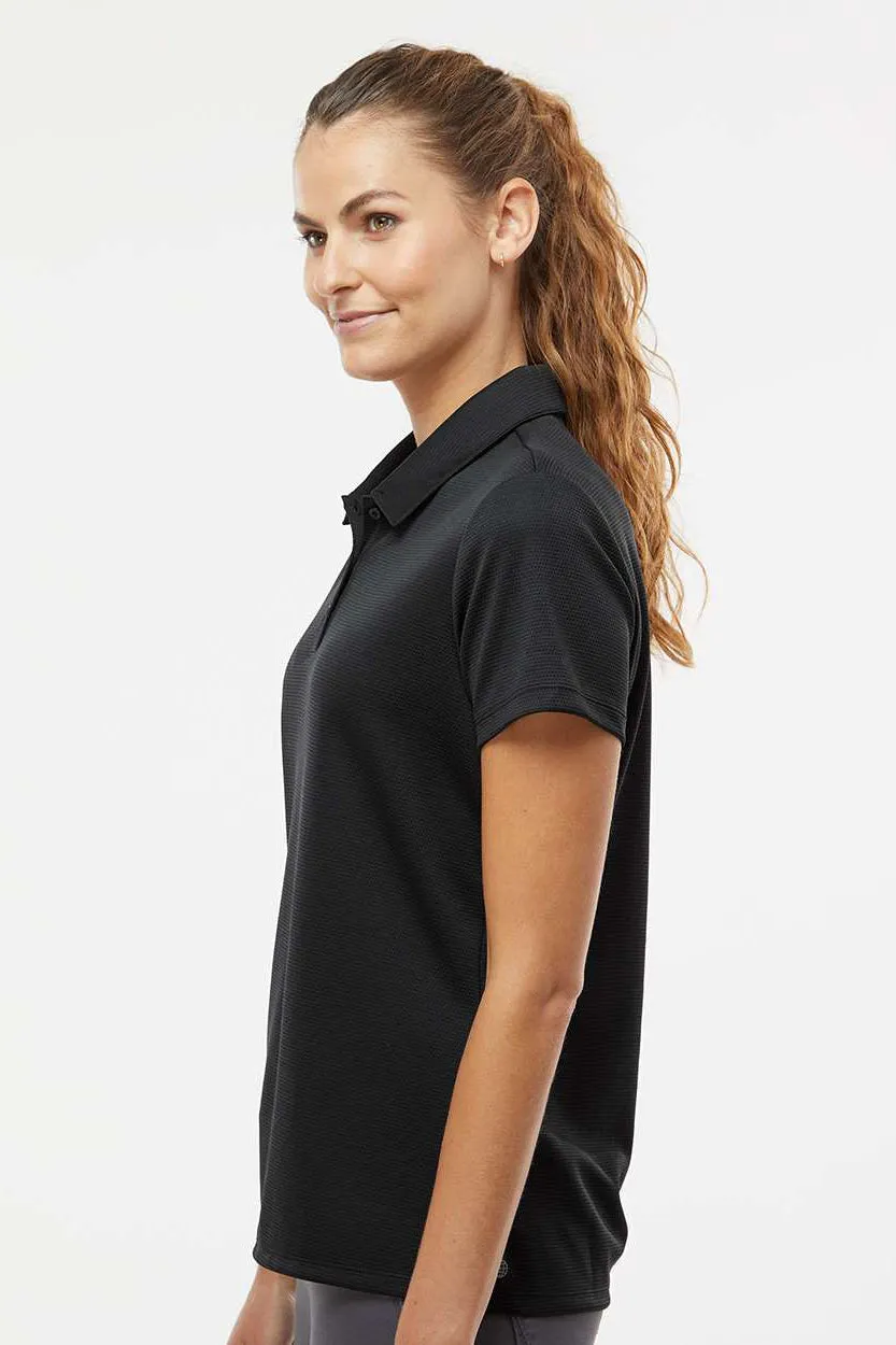 Adidas Damen Micro Pique Polo-Shirt mit kurzen Ärmeln - Schwarz