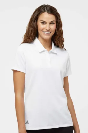 Adidas Damen Micro Pique Polohemd mit kurzen Ärmeln - Weiß
