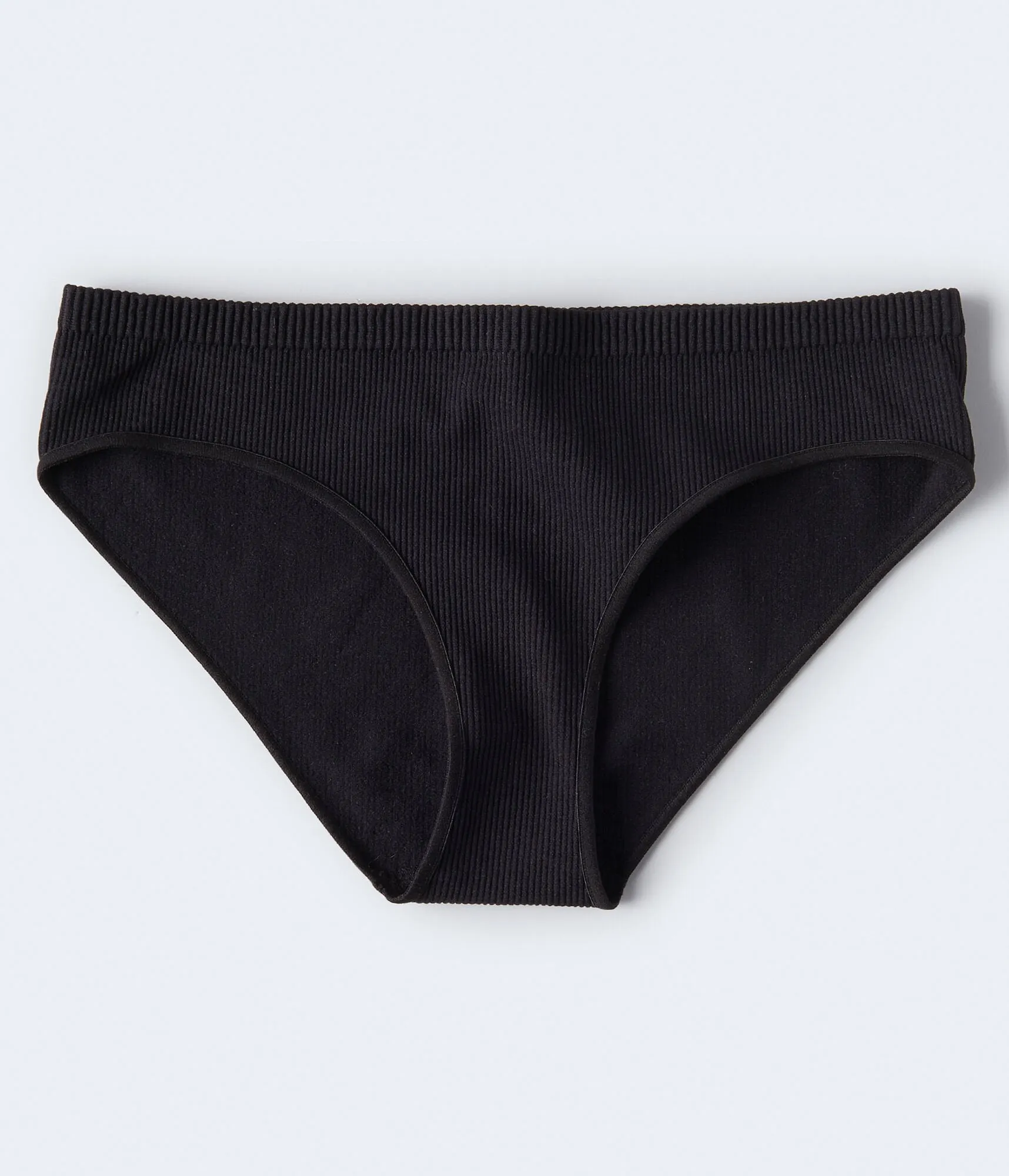 Aeropostale Damen Nahtlose Rippen-Hipster - Größe S - Nylon - Teen Mode & Bekleidung Schwarz Aeropostale