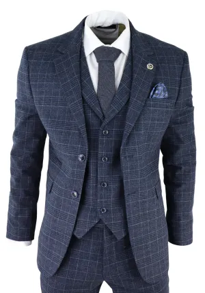 AK-13 Fischgrät-Tweed-Dreiteiliger Anzug
