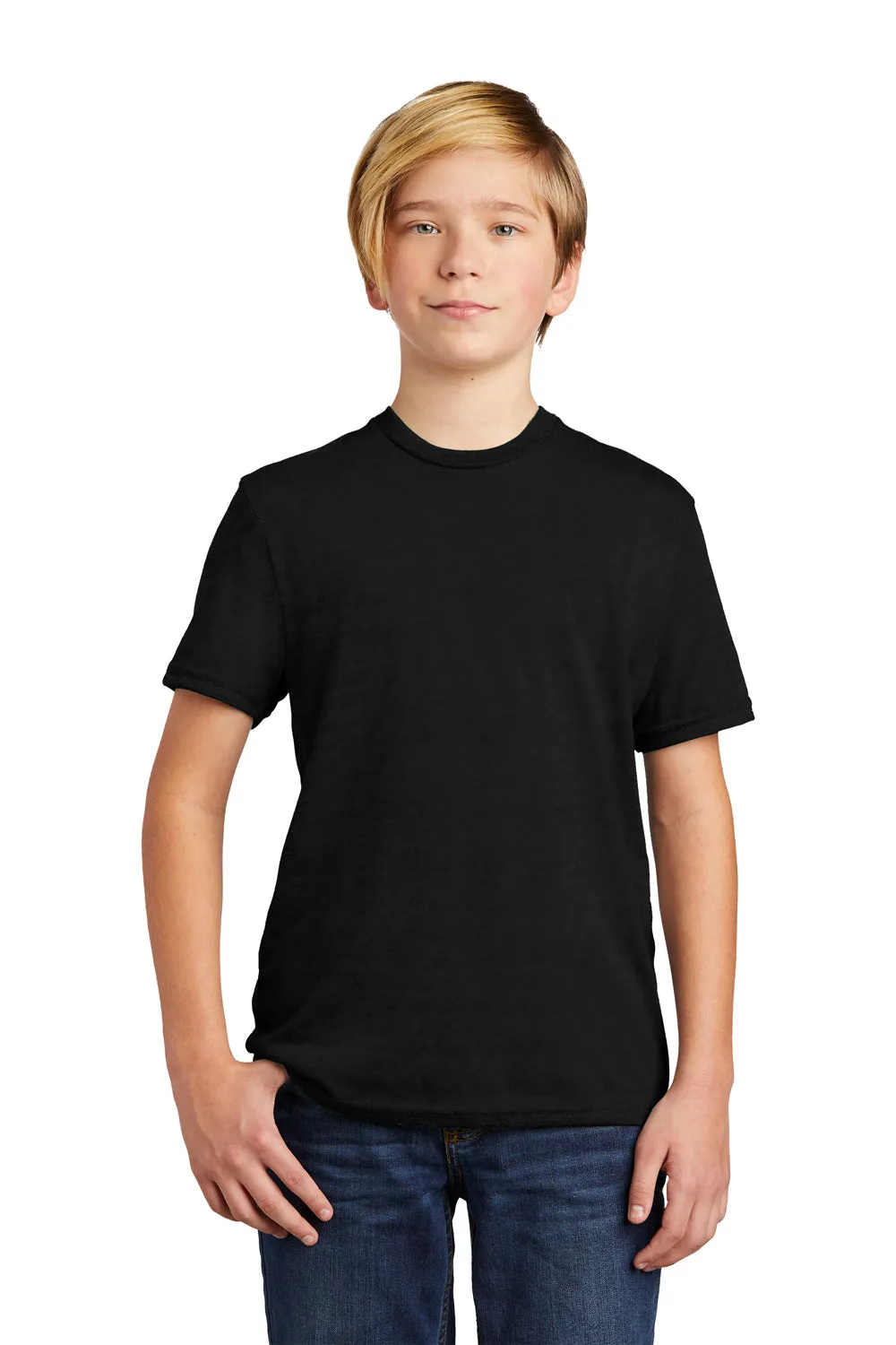 Allmade Jugend Kurzarm Rundhals T-Shirt - Tiefschwarz