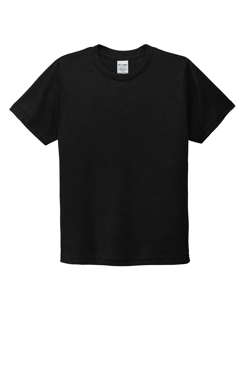 Allmade Jugend Kurzarm Rundhals T-Shirt - Tiefschwarz