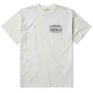 Aries Vintage Antiker Tempel SS T-Shirt Off White