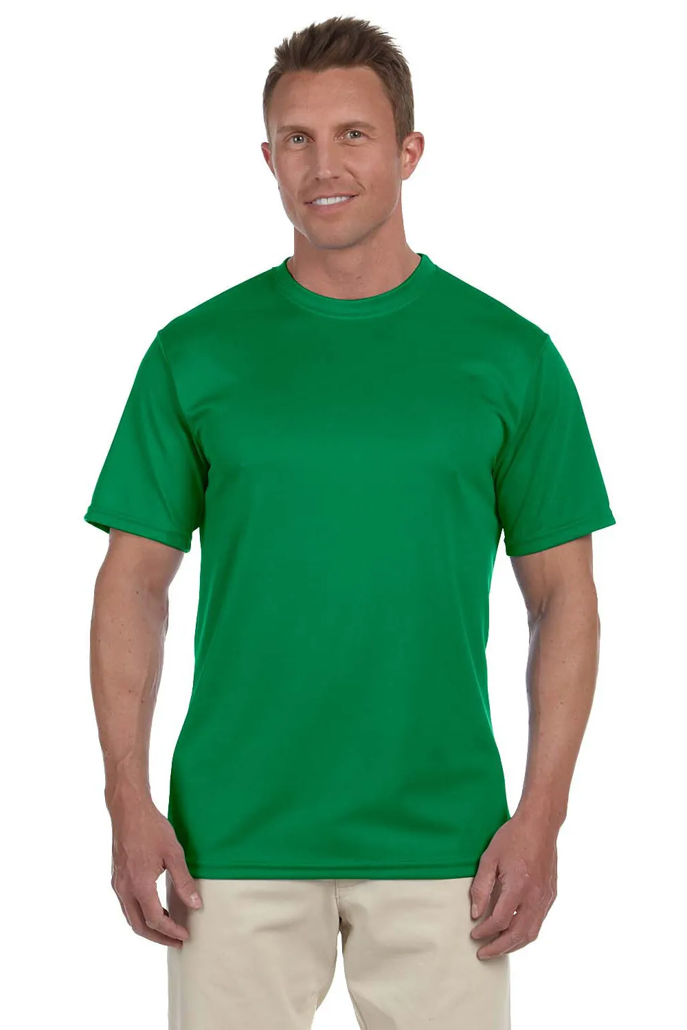 Augusta Sportswear Herren Feuchtigkeitstransportierendes Kurzarm-T-Shirt mit Rundhalsausschnitt - Kelly Grün