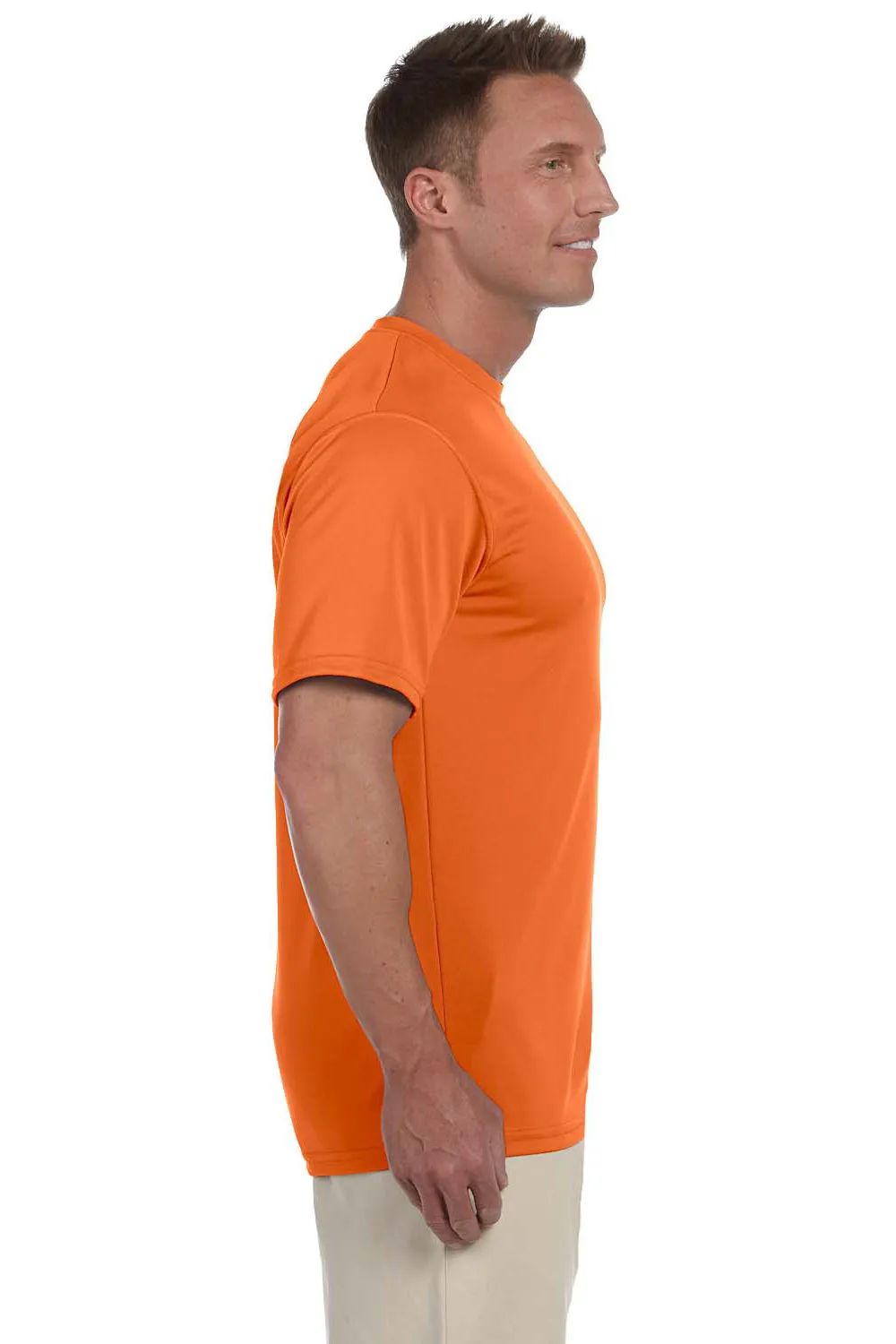 Augusta Sportswear Herren Feuchtigkeitsableitendes Kurzarm-T-Shirt mit Rundhalsausschnitt - Orange