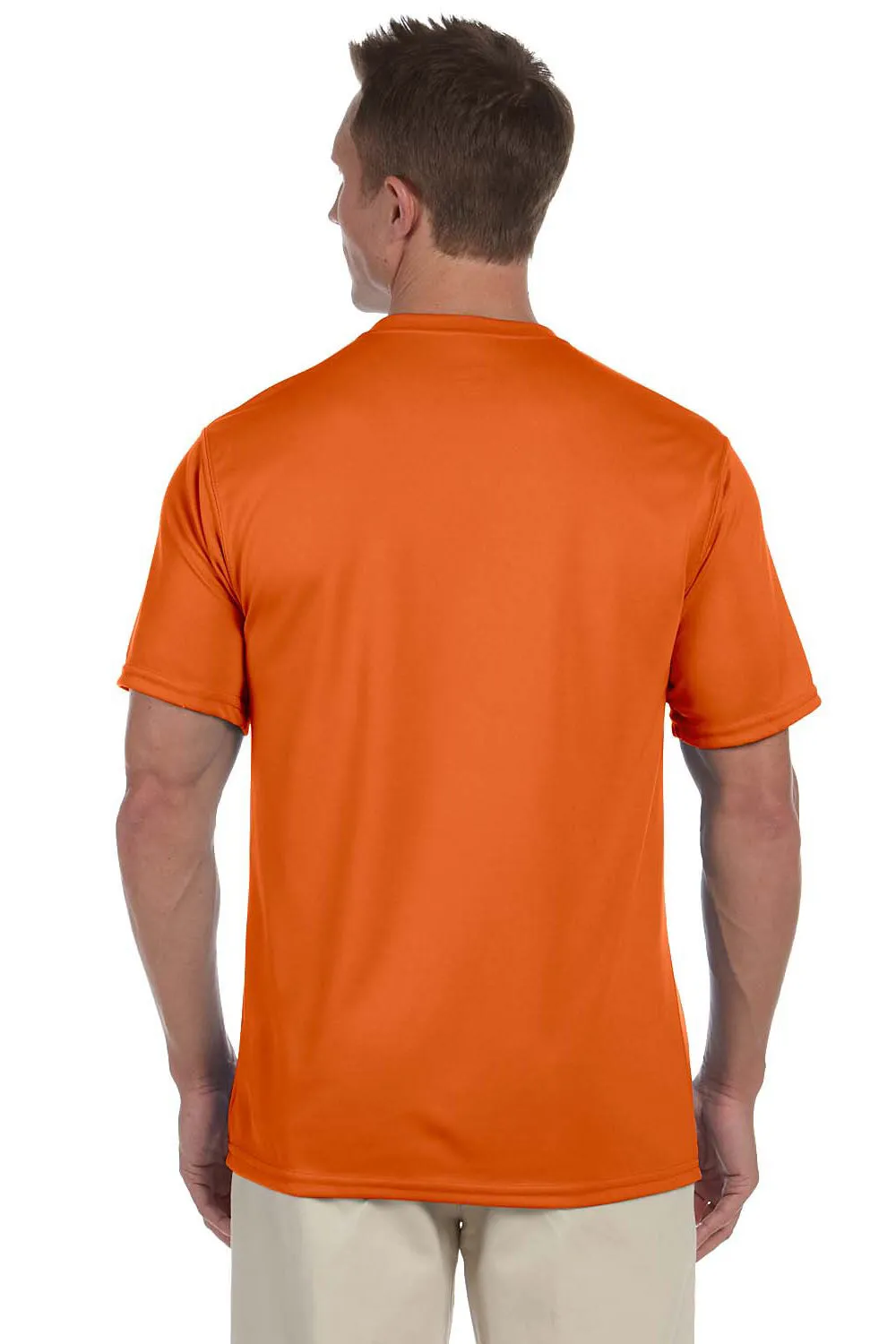 Augusta Sportswear Herren Feuchtigkeitsableitendes Kurzarm-T-Shirt mit Rundhalsausschnitt - Orange