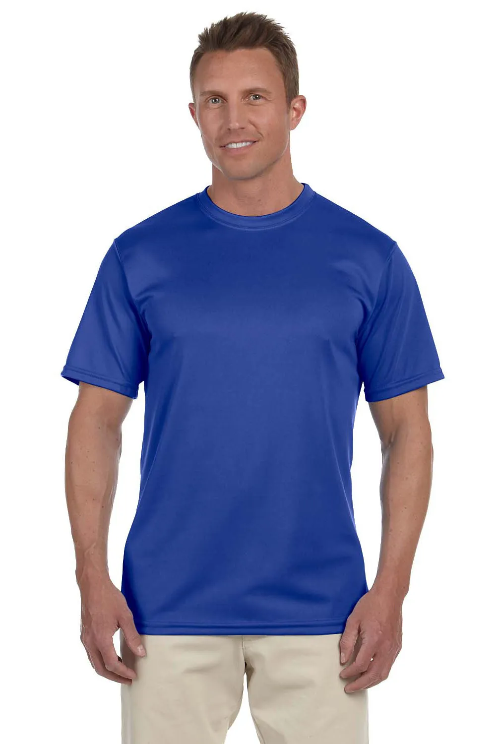 Augusta Sportswear Herren Feuchtigkeitstransportierendes Kurzarm-T-Shirt mit Rundhalsausschnitt - Königsblau