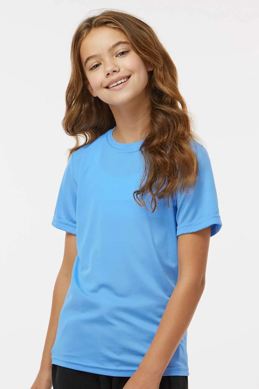 Augusta Sportswear Jugend Nexgen Feuchtigkeitstransportierendes Kurzarm-Crewneck-T-Shirt - Columbia Blau