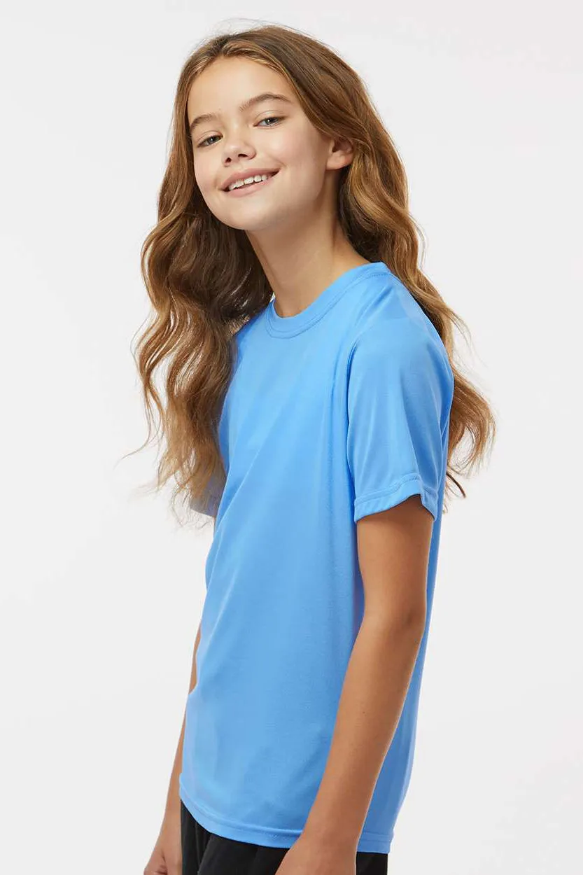 Augusta Sportswear Jugend Nexgen Feuchtigkeitstransportierendes Kurzarm-Crewneck-T-Shirt - Columbia Blau