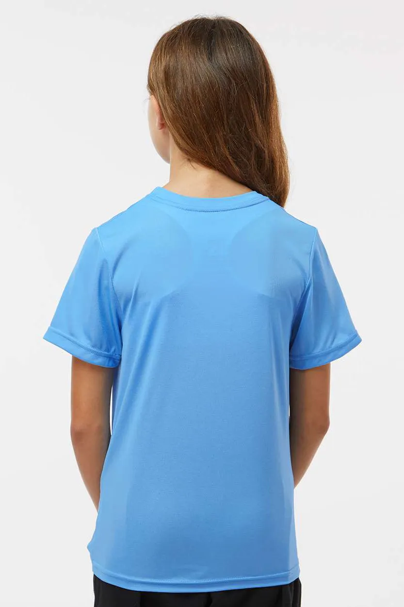 Augusta Sportswear Jugend Nexgen Feuchtigkeitstransportierendes Kurzarm-Crewneck-T-Shirt - Columbia Blau