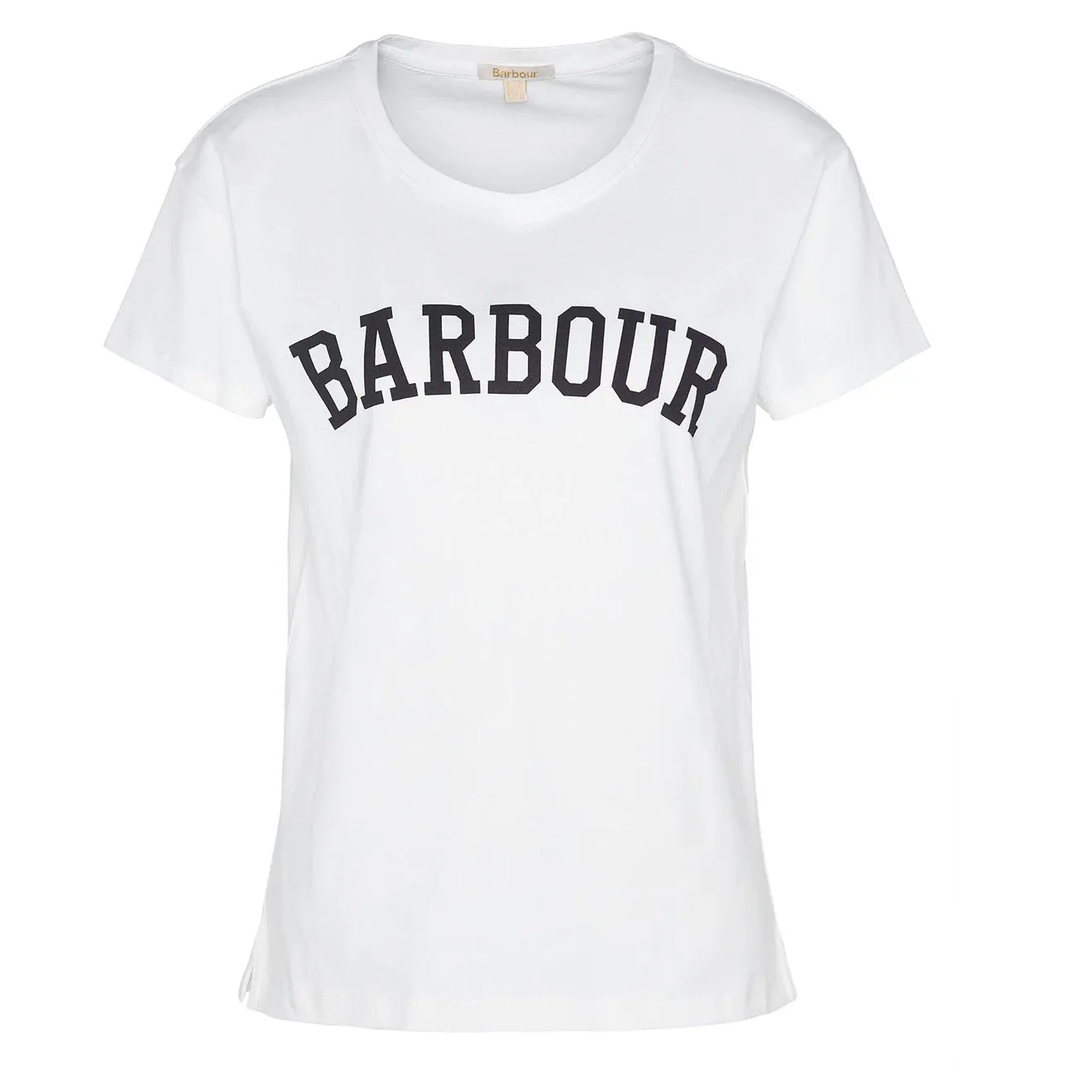Barbour Damen Northumberland Klassisches T-Shirt Weiß / Marine