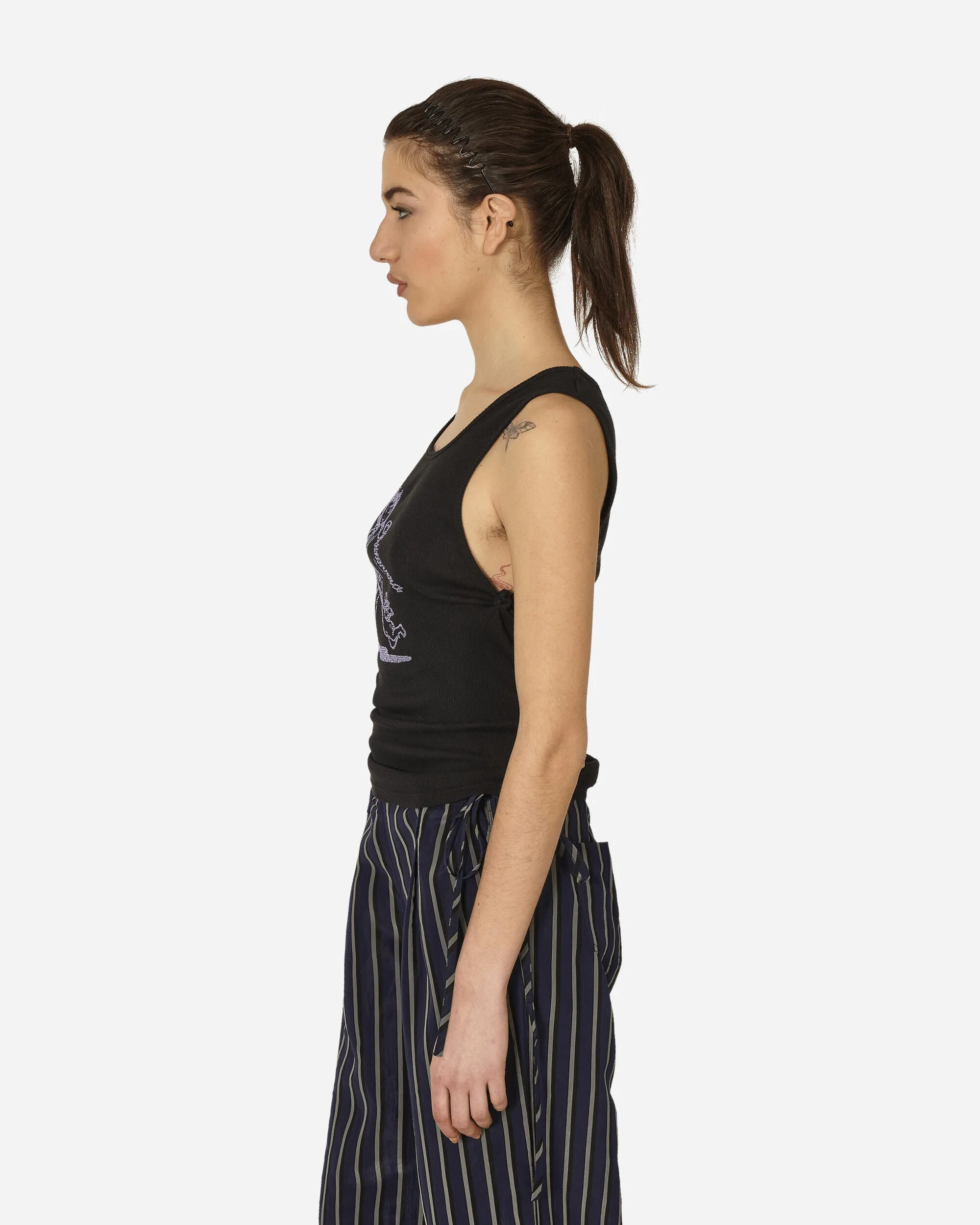 Bedazzle Devil Knot Tanktop Schwarz