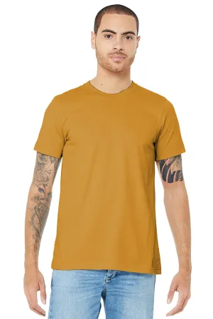 Bella   Canvas Herren Jersey T-Shirt mit kurzen Ärmeln und Rundhalsausschnitt - Senfgelb