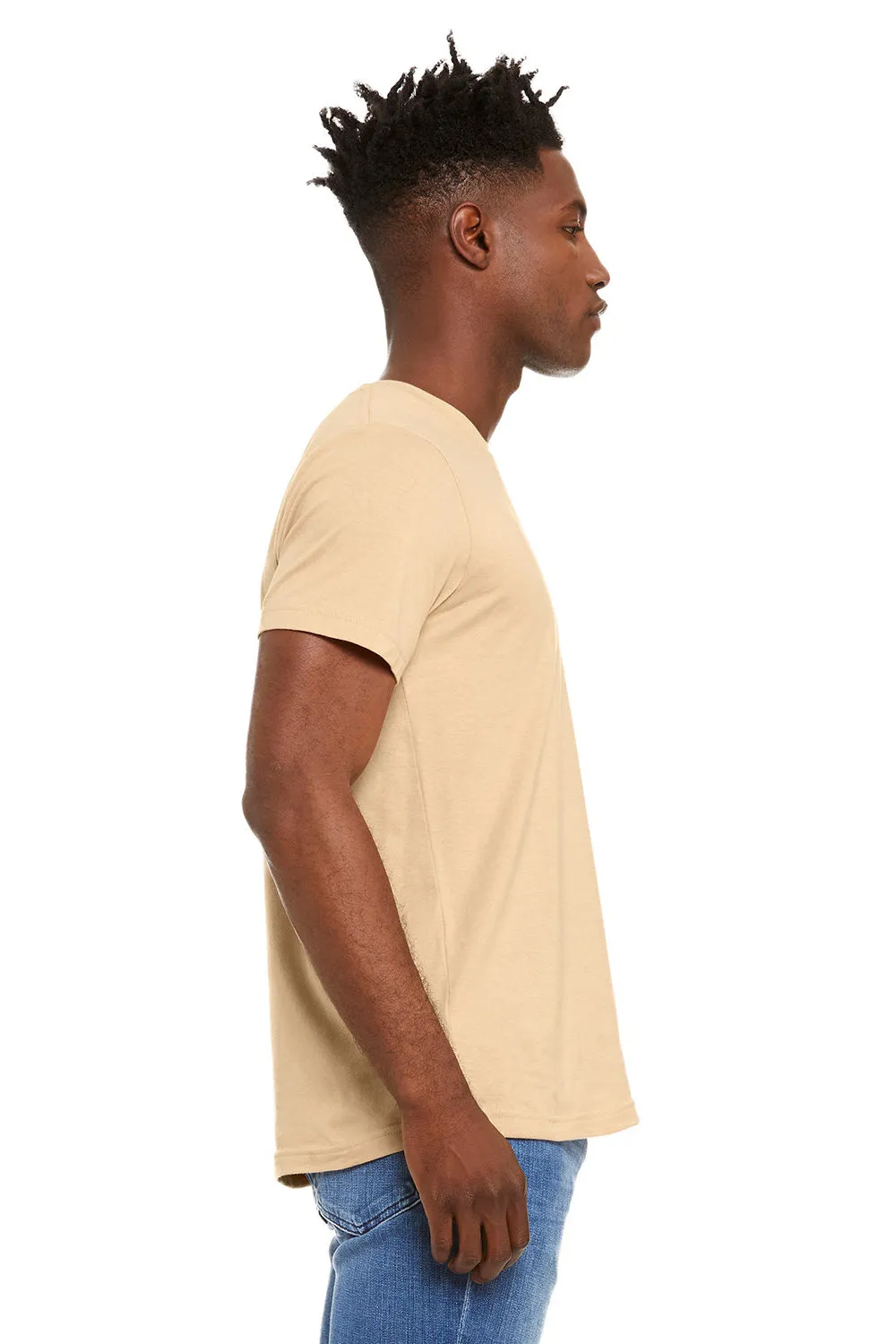 Bella   Canvas Herren Jersey Kurzarm Rundhals T-Shirt - Sanddüne