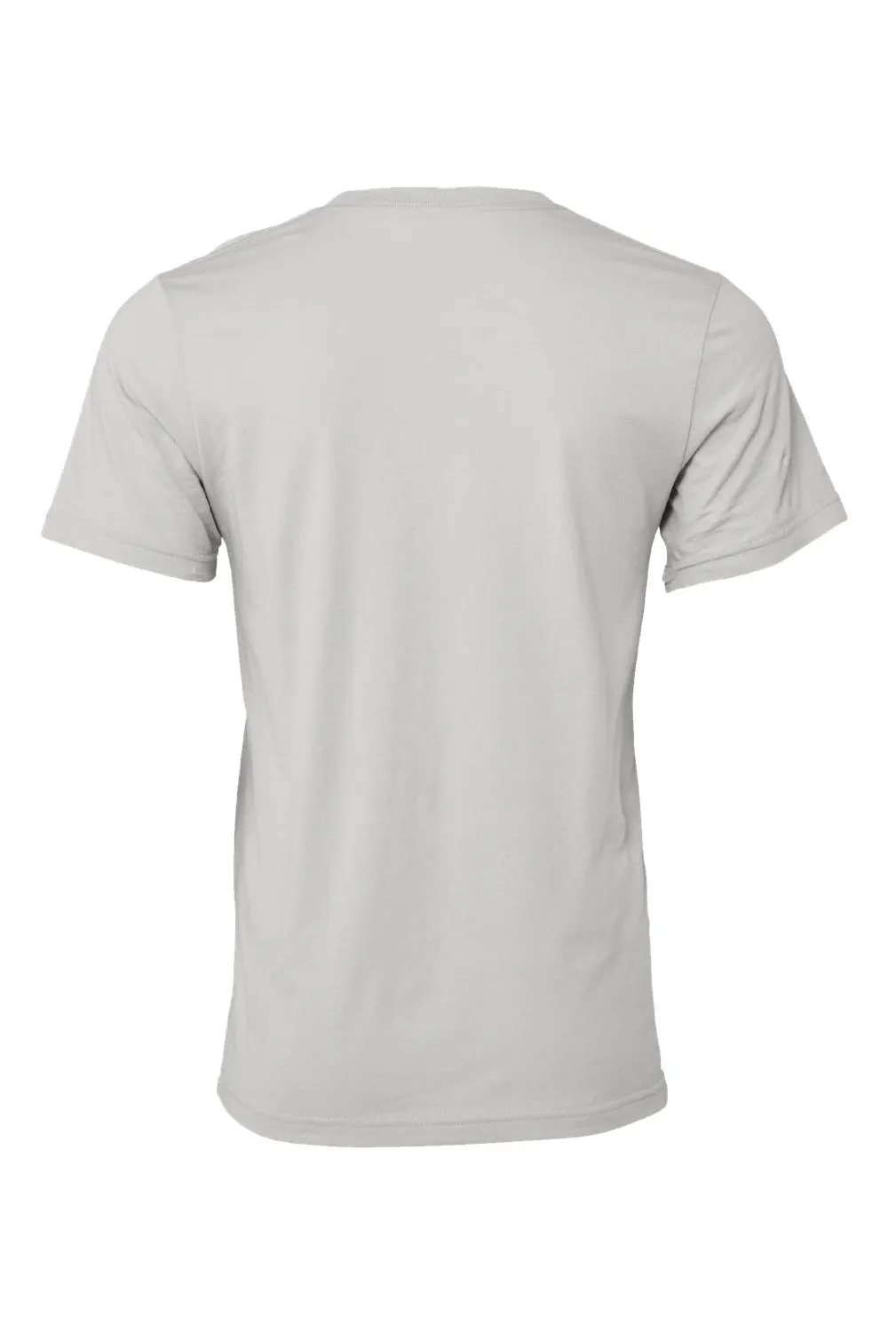 Bella   Canvas Herren Jersey Kurzarm Rundhals T-Shirt - Einheitliches Athletic Grau