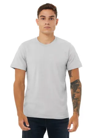 Bella   Canvas Herren Jersey Kurzarm Rundhals T-Shirt - Einheitliches Athletic Grau