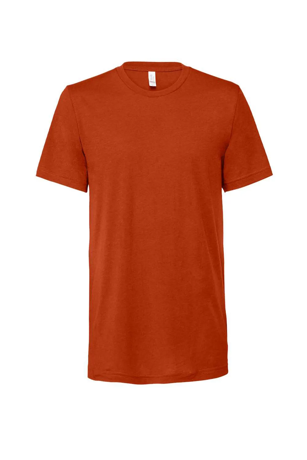 Bella   Canvas Herren T-Shirt mit Rundhalsausschnitt und kurzen Ärmeln - Ziegelrot