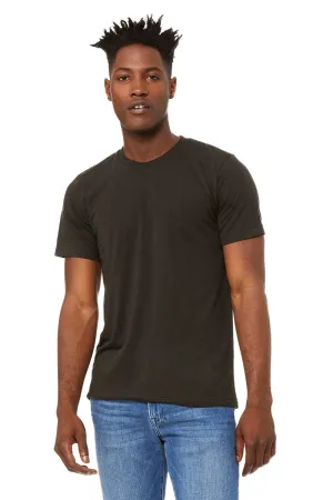 Bella   Canvas Herren Kurzarm T-Shirt mit Rundhalsausschnitt - Espresso Braun