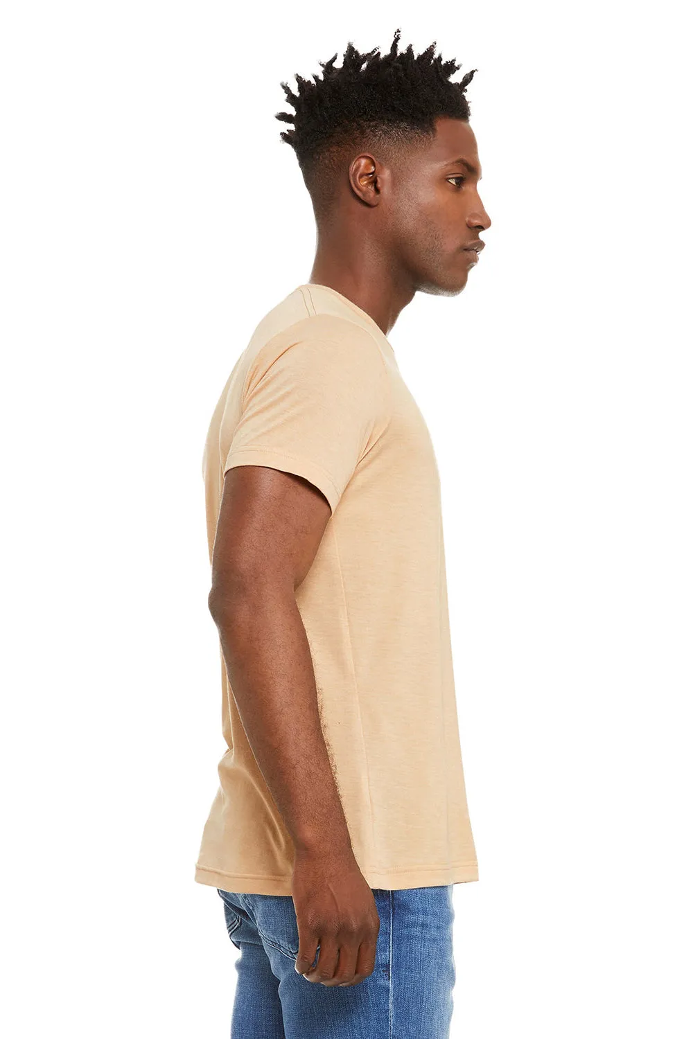 Bella   Canvas Herren Kurzarm Rundhals T-Shirt - Sanddüne