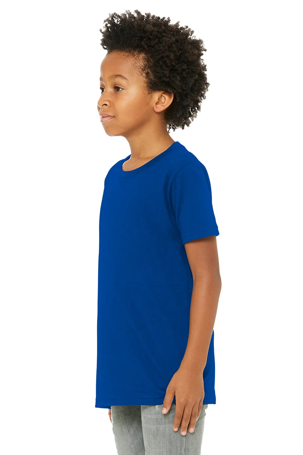Bella   Canvas Jugend-Jersey Kurzarm Rundhals T-Shirt - Echtes Königsblau