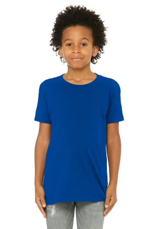 Bella   Canvas Jugend-Jersey Kurzarm Rundhals T-Shirt - Echtes Königsblau