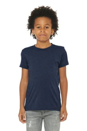 Bella   Canvas Jugend Kurzarm Rundhals T-Shirt - Einheitliches Marineblau