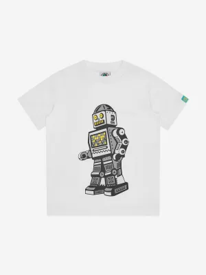 Billionaire Boys Club Kids Walking Robot T-Shirt in Weiß