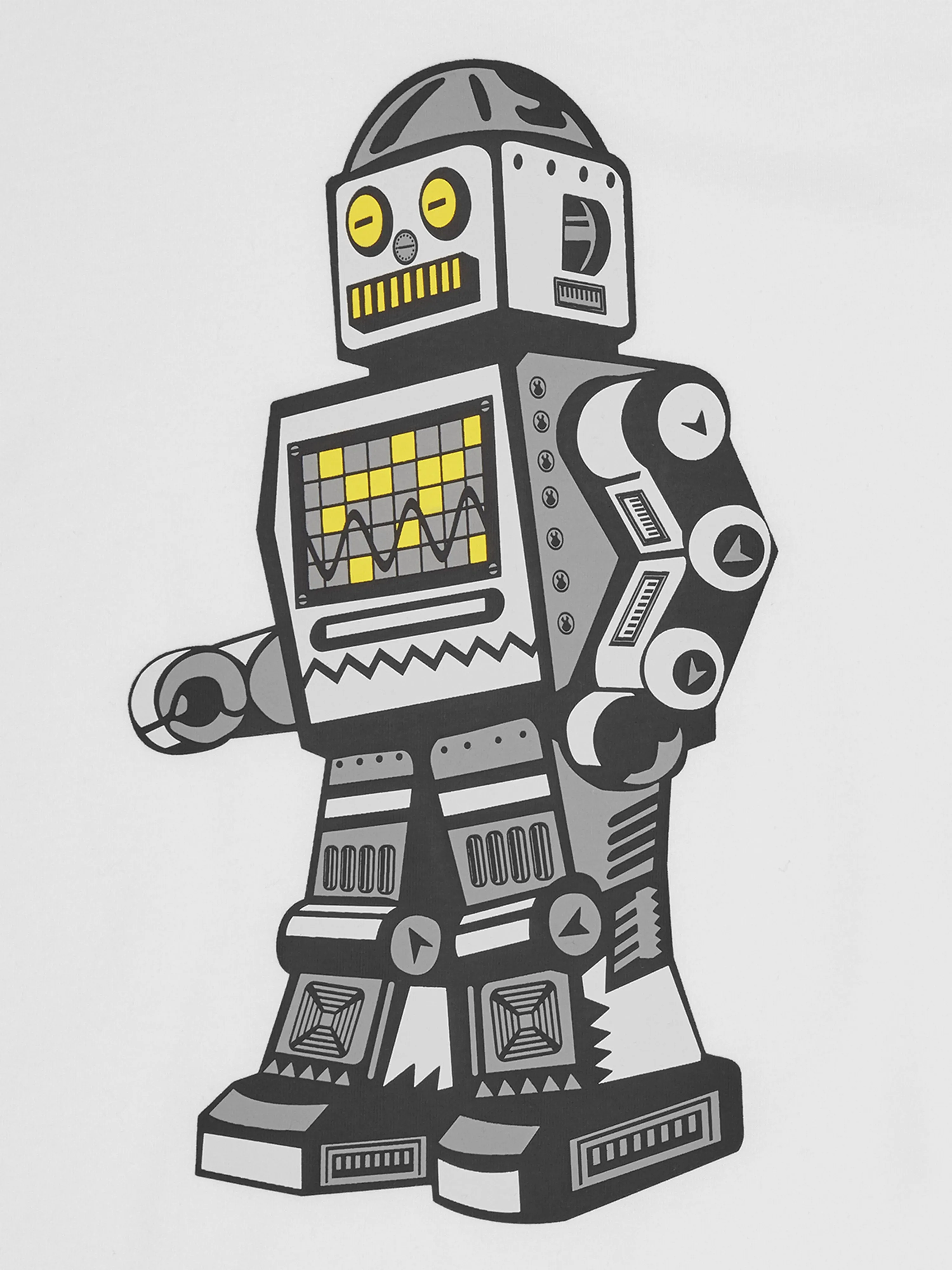 Billionaire Boys Club Kids Walking Robot T-Shirt in Weiß