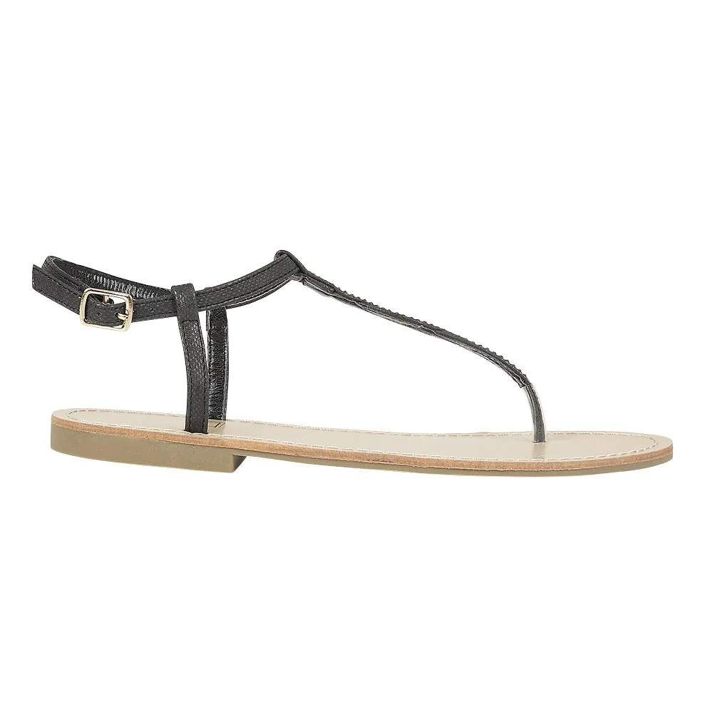 Schwarze Flache Schuhe