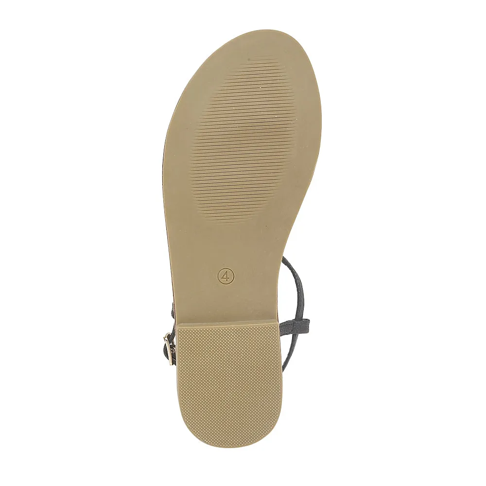 Schwarze Flache Schuhe