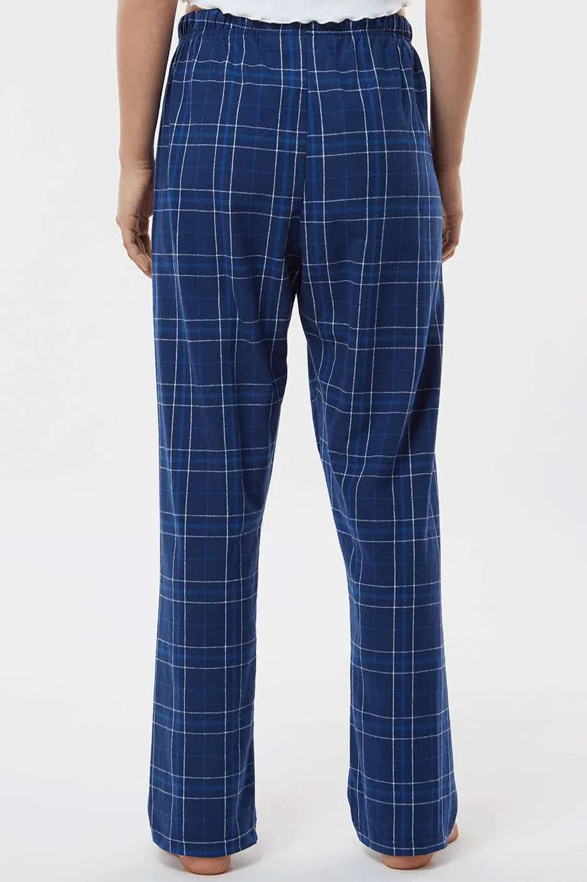 Boxercraft Damen Haley Flanellhose mit Taschen - Marineblau Field Day Karo