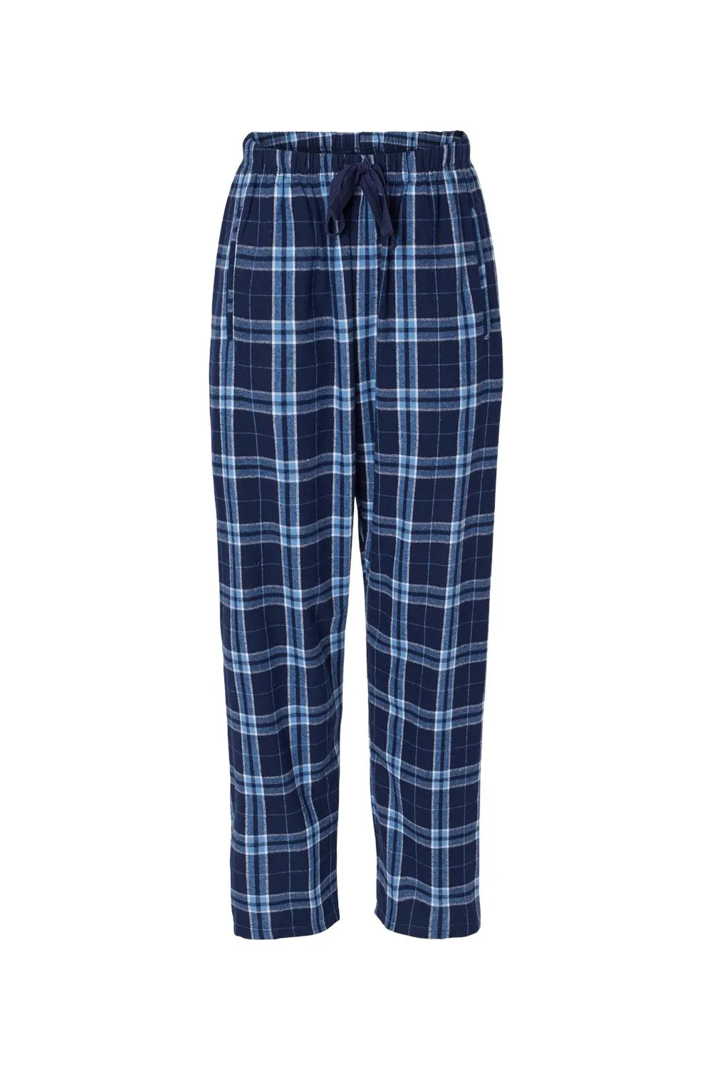 Boxercraft Damen Haley Flanellhose mit Taschen - Marineblau/Columbia Blau
