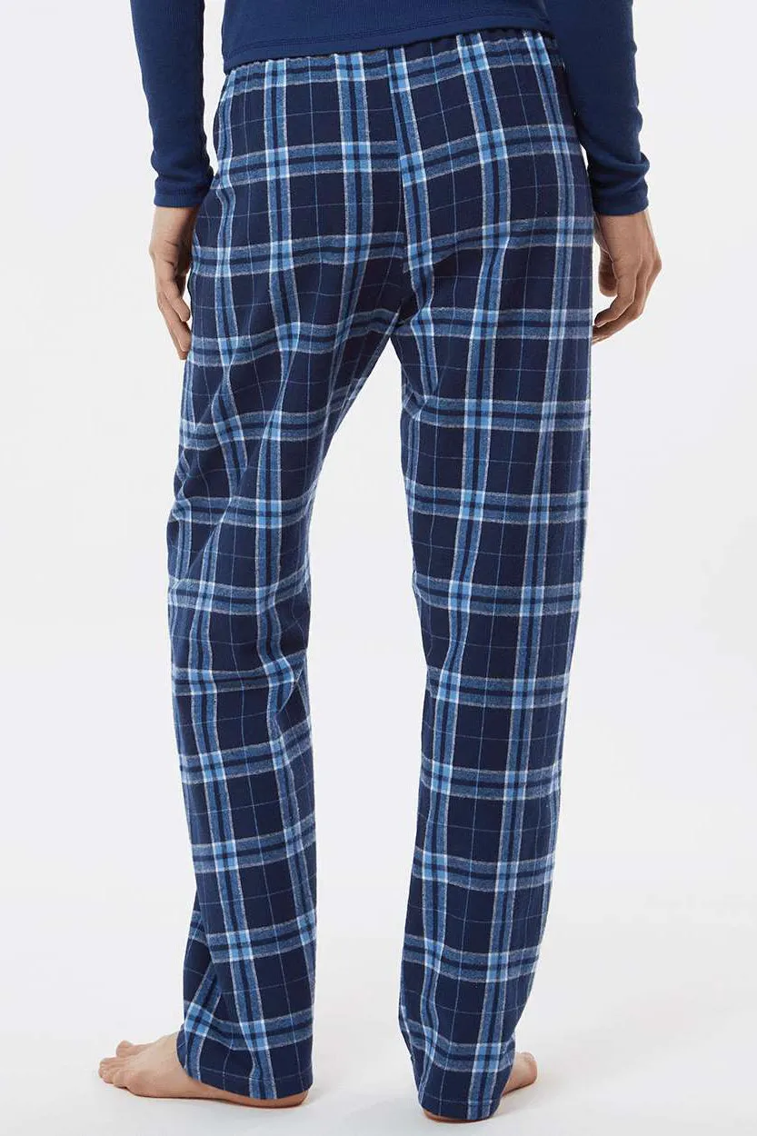 Boxercraft Damen Haley Flanellhose mit Taschen - Marineblau/Columbia Blau