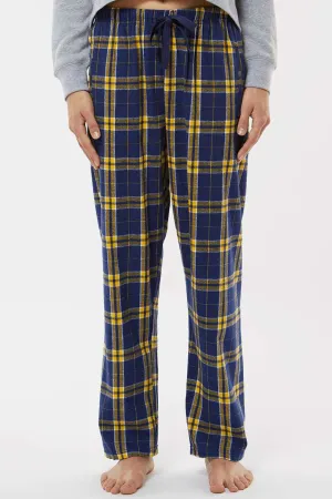 Boxercraft Damen Haley Flanellhose mit Taschen - Marineblau/Gold