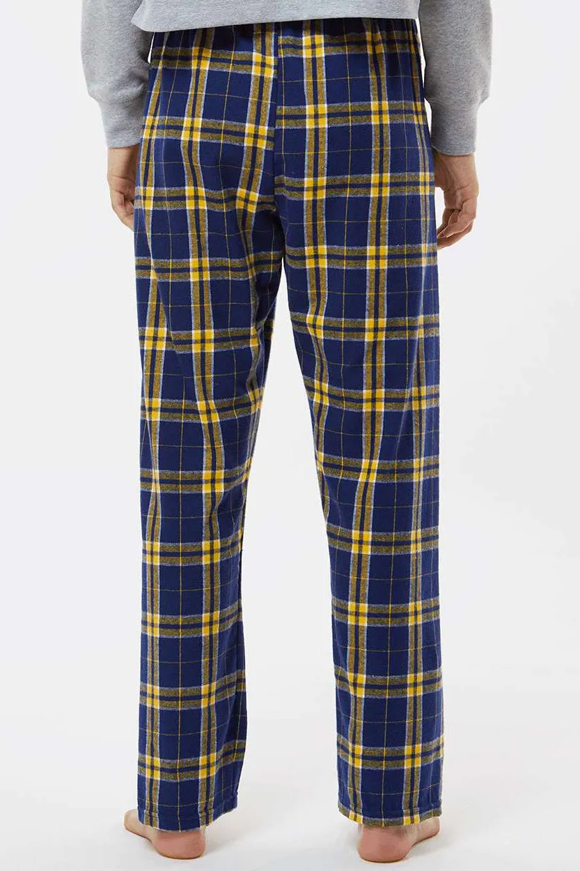 Boxercraft Damen Haley Flanellhose mit Taschen - Marineblau/Gold