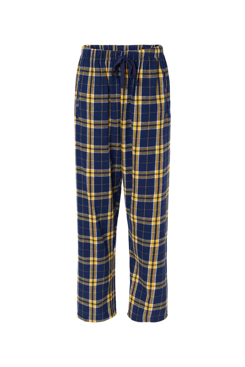 Boxercraft Damen Haley Flanellhose mit Taschen - Marineblau/Gold
