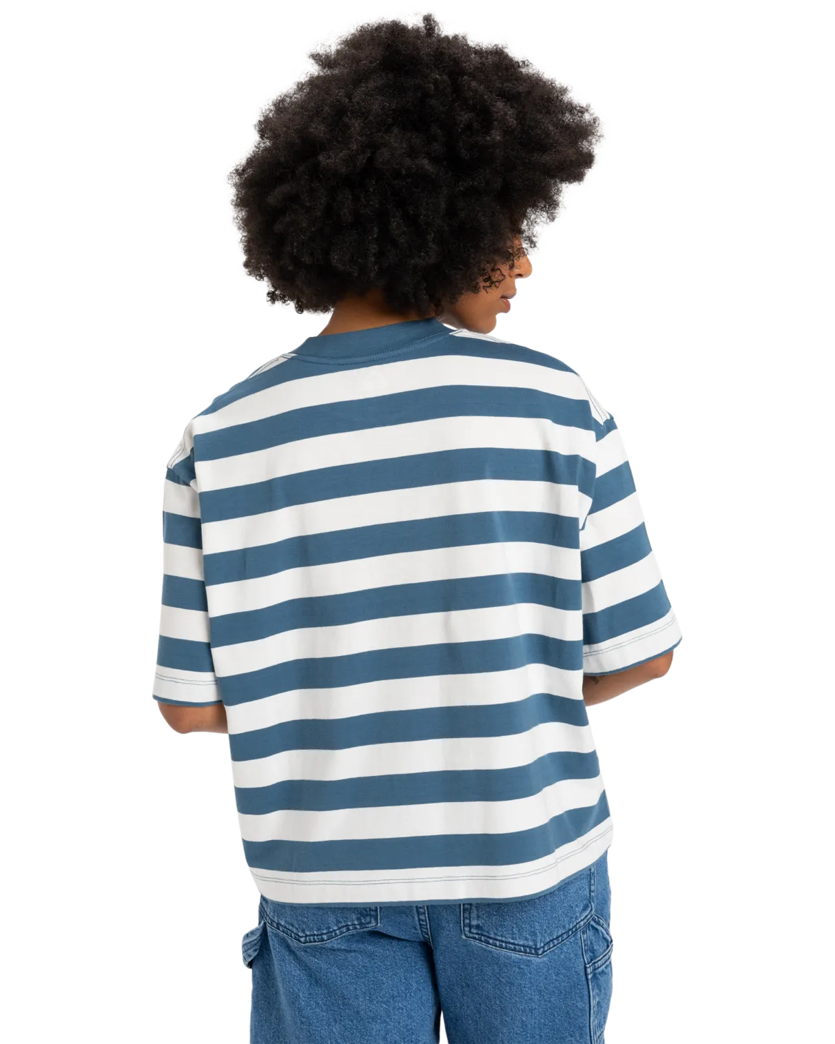 Boyfriend Crop T-Shirt in Echtem Smaragdgrün