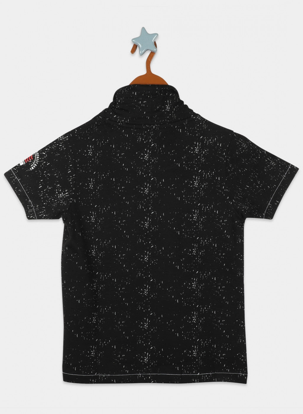 Jungen Schwarze bedruckte T-Shirts