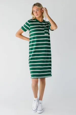 Brass & All Day T-Shirt-Kleid - Doppelter Streifen