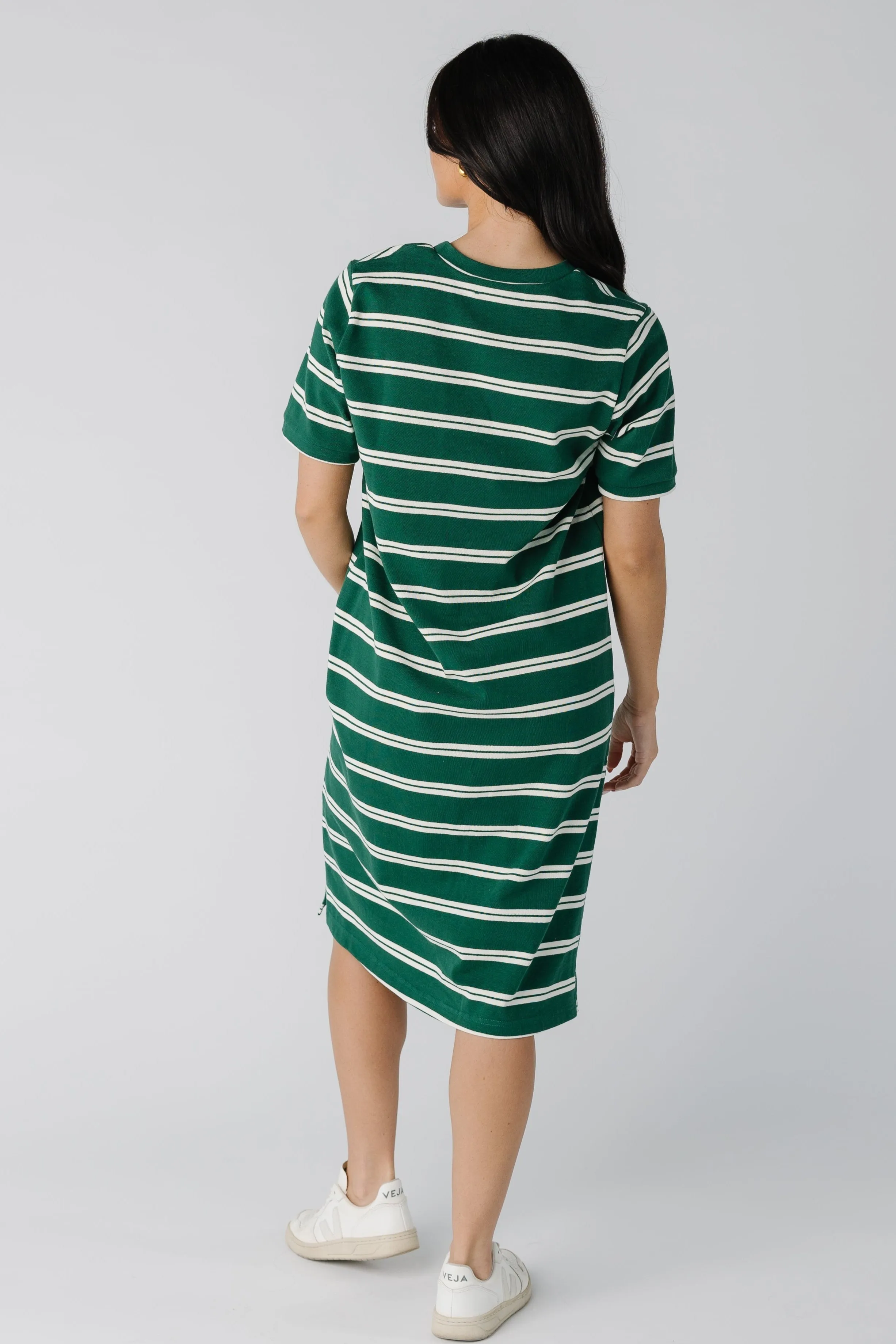 Brass & All Day T-Shirt-Kleid - Doppelter Streifen