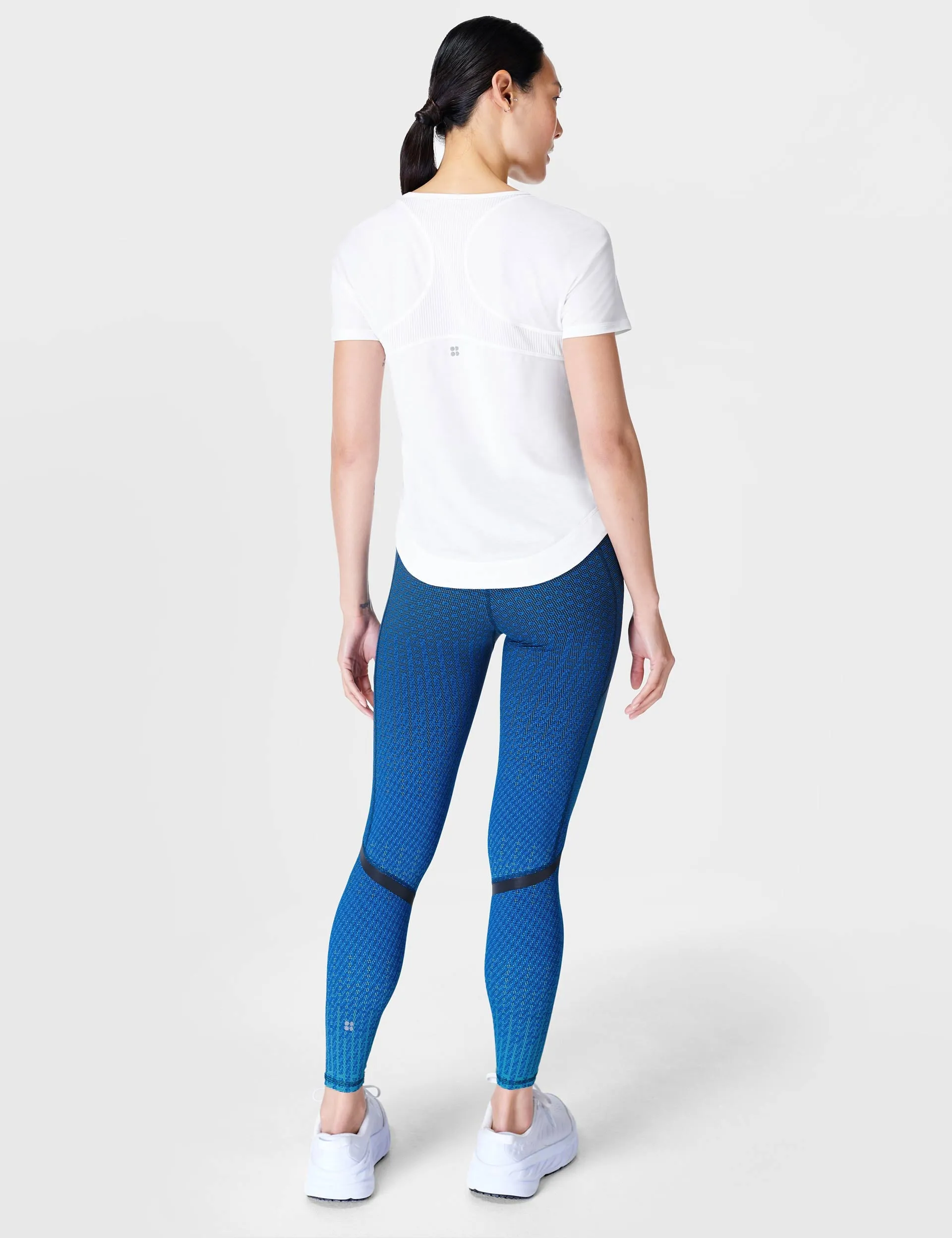 Atmungsaktives Lauf-T-Shirt - Weiß