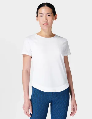 Atmungsaktives Lauf-T-Shirt - Weiß