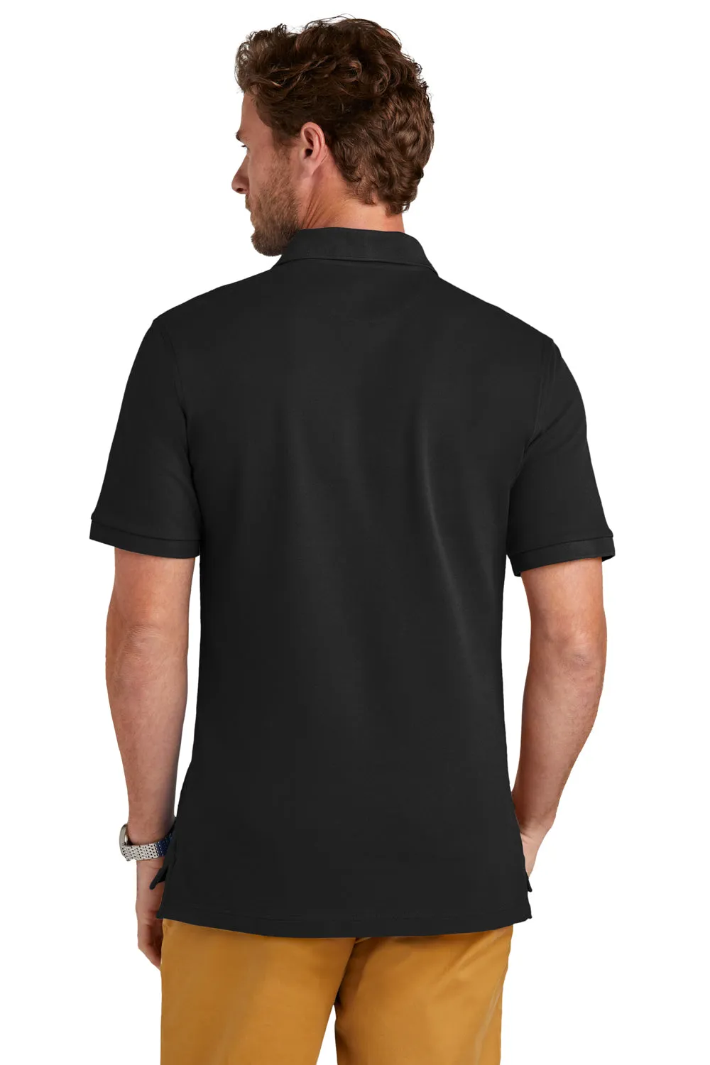 Brooks Brothers Herren Polohemd mit kurzen Ärmeln - Tiefschwarz