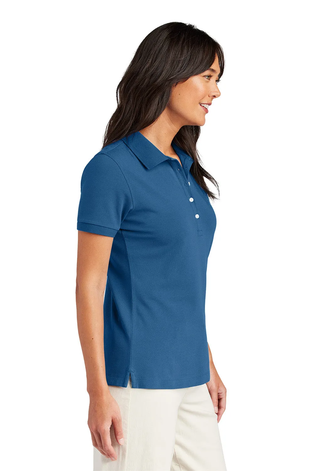 Brooks Brothers Damen Polohemd mit kurzen Ärmeln - Charter Blau