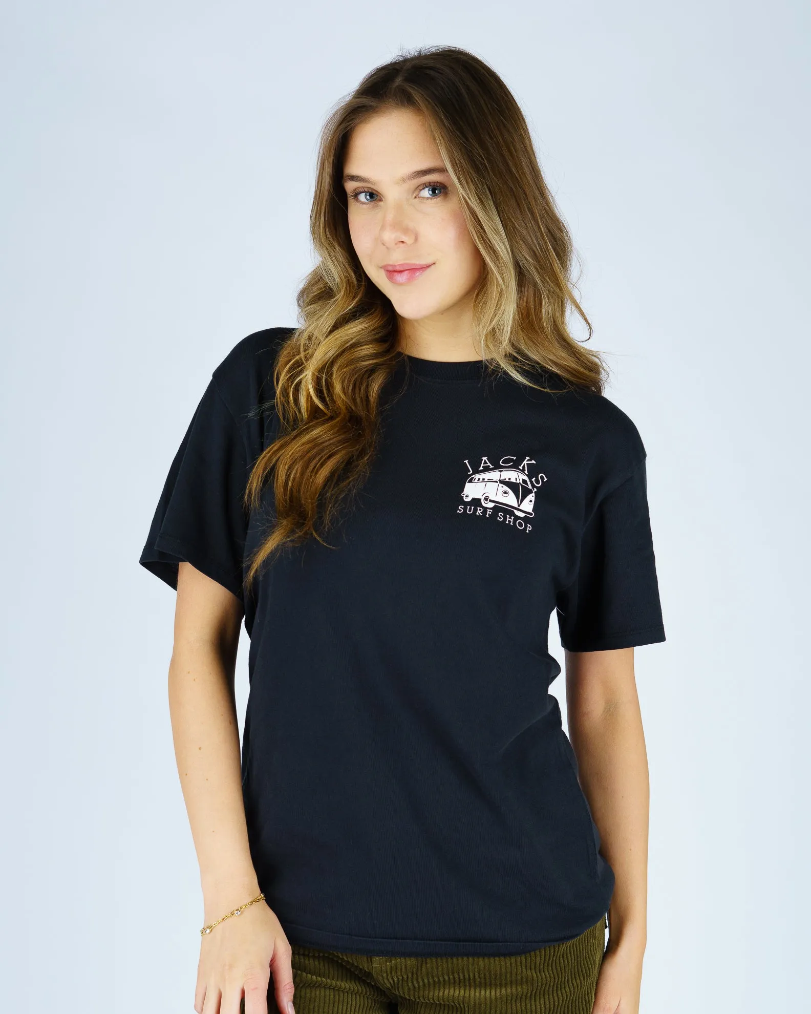 Bushaltestelle S/S Tee - Schwarz