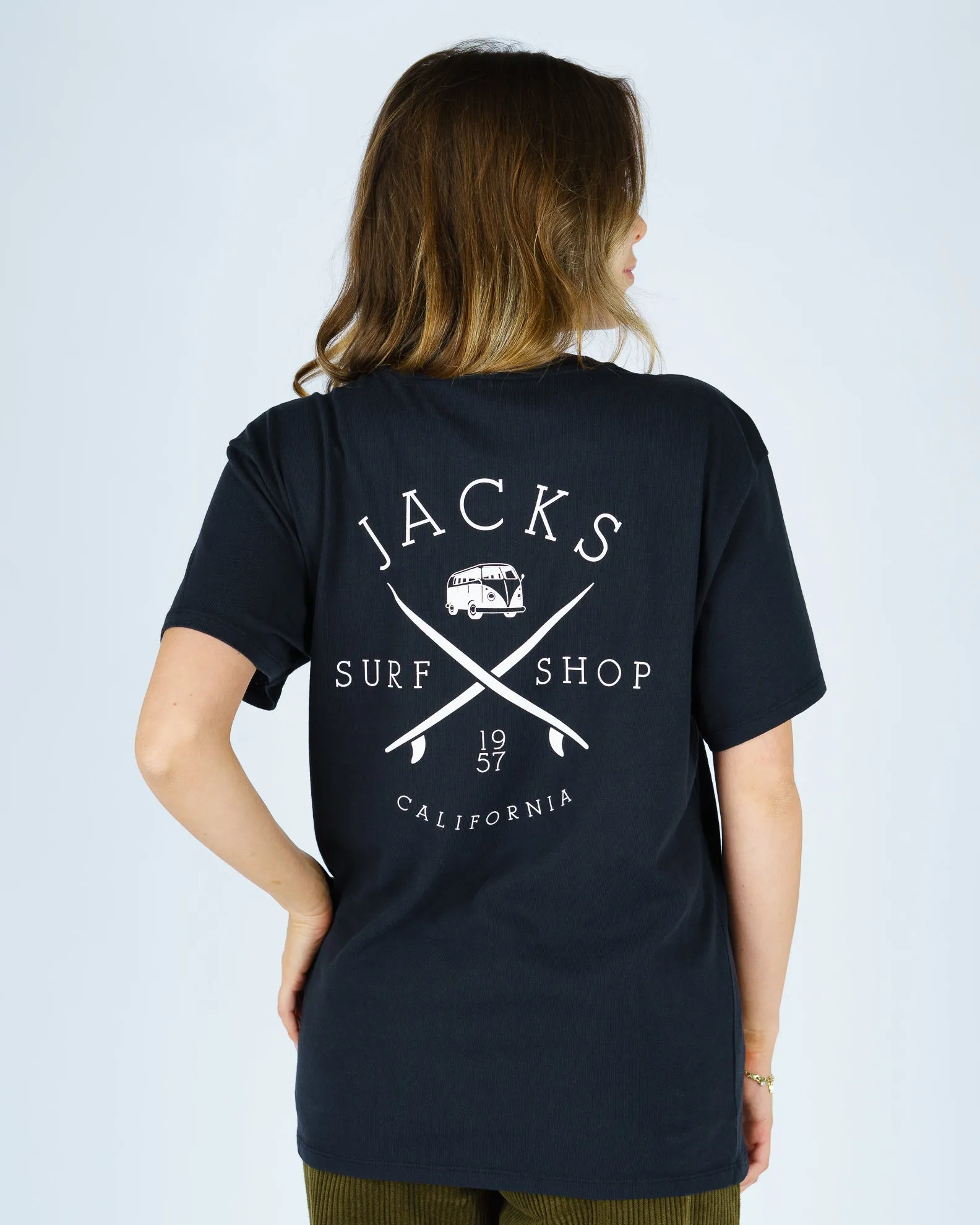 Bushaltestelle S/S Tee - Schwarz