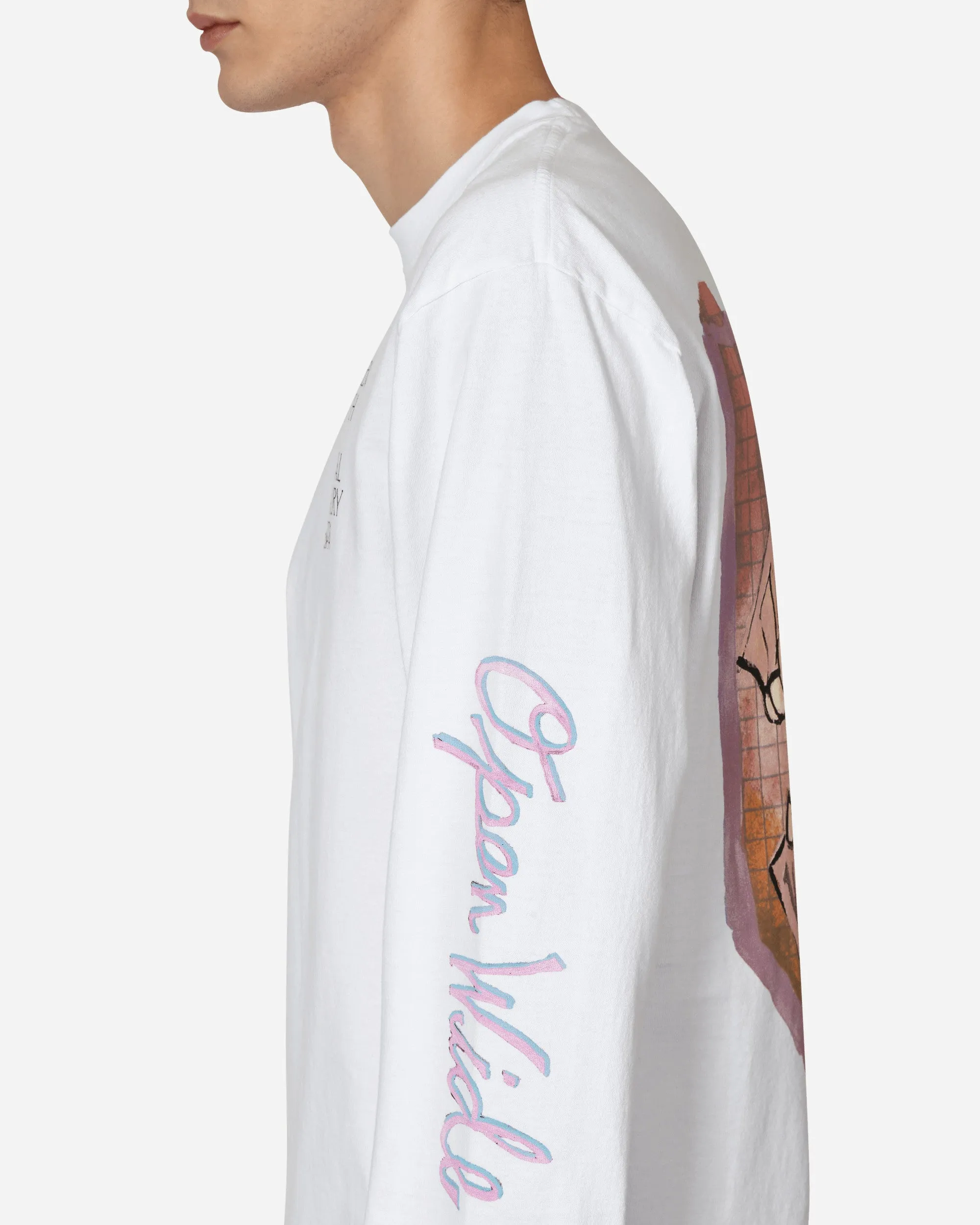 Cauleen Smith Langarm-T-Shirt mit weiter Passform in Weiß